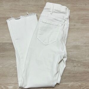 Mother petite Lil Hustler white jeans